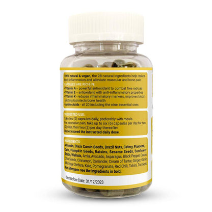 Anti-inflammatory supplement by Strength & Spices, 60 capsules of 1000mg formula for joint and immune support.