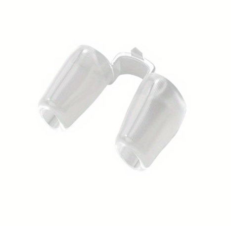 TEMU anti-snore nasal breathing clips for better sleep, showing four comfortable nasal support devices in a close-up image.