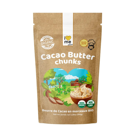 I LOVE ME, Organic Cocoa Butter Pieces, 150g - GREEN LIFE CYPRUS
