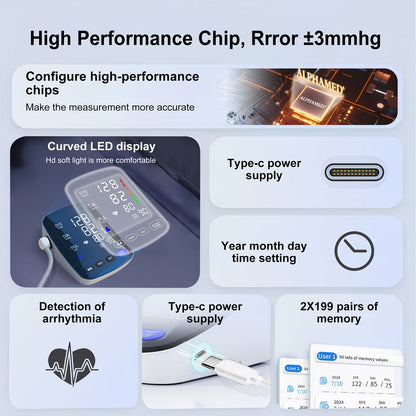 ALPHAMED Rechargeable Digital Blood Pressure Monitor