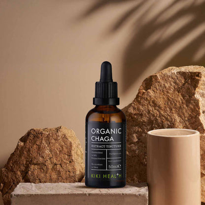 Kiki Health, Organic Chaga Extract Tincture, 50ml - GREEN LIFE CYPRUS