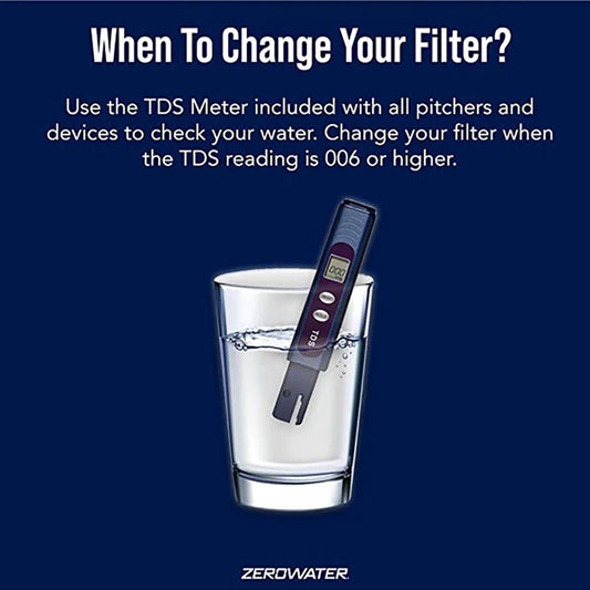 ZeroWater, 2.8 Liter Water Filter Dispencer, Ready Read - GREEN LIFE CYPRUS