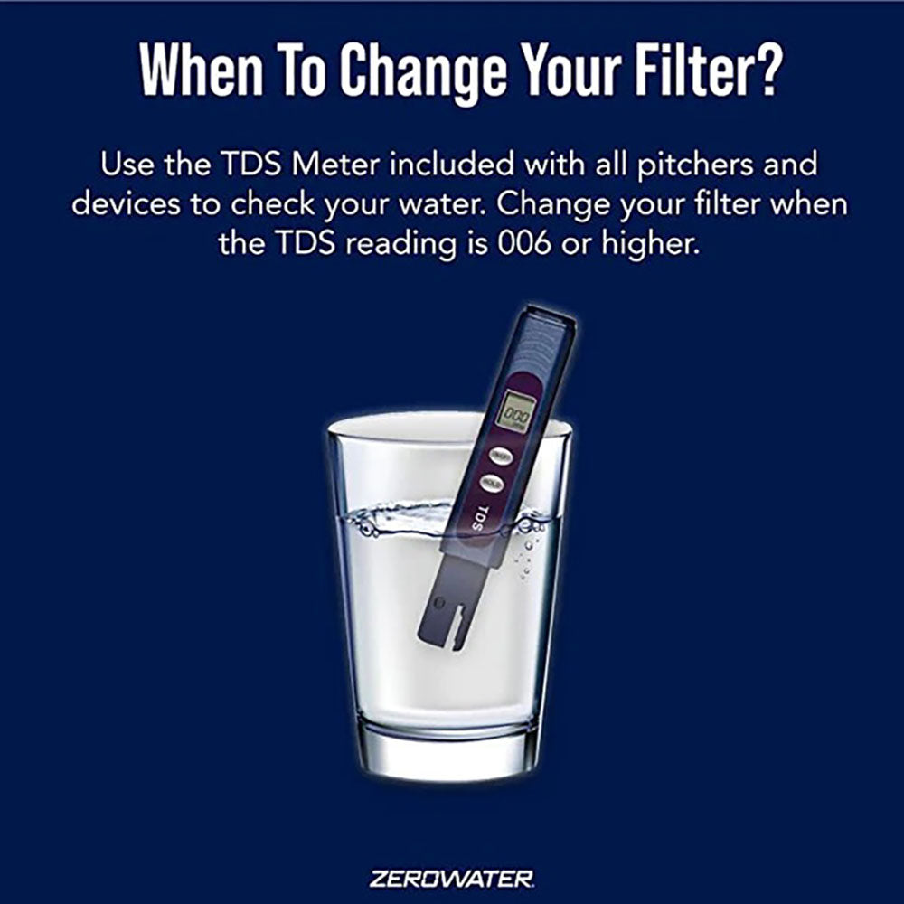 ZeroWater, 9 Liter Glass Water Filter Dispencer - GREEN LIFE CYPRUS