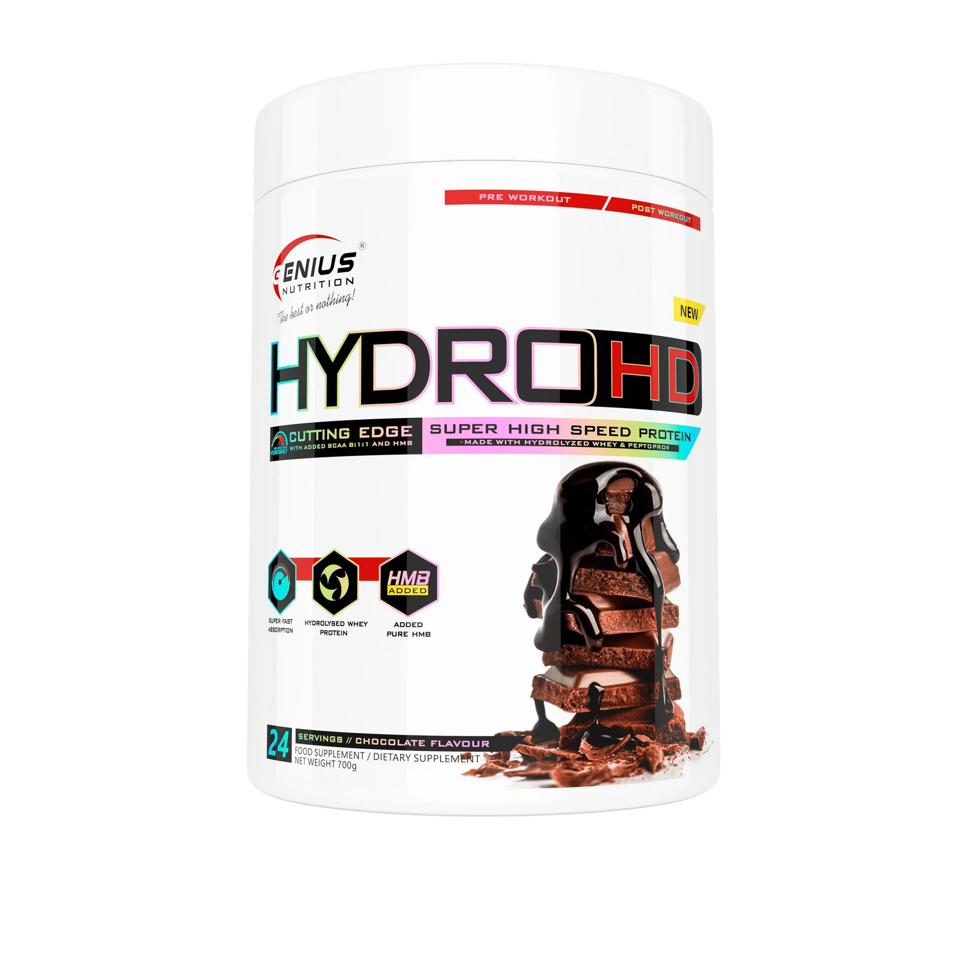Hydro-HD 700g/24serv, Genius Nutrition - GREEN LIFE CYPRUS