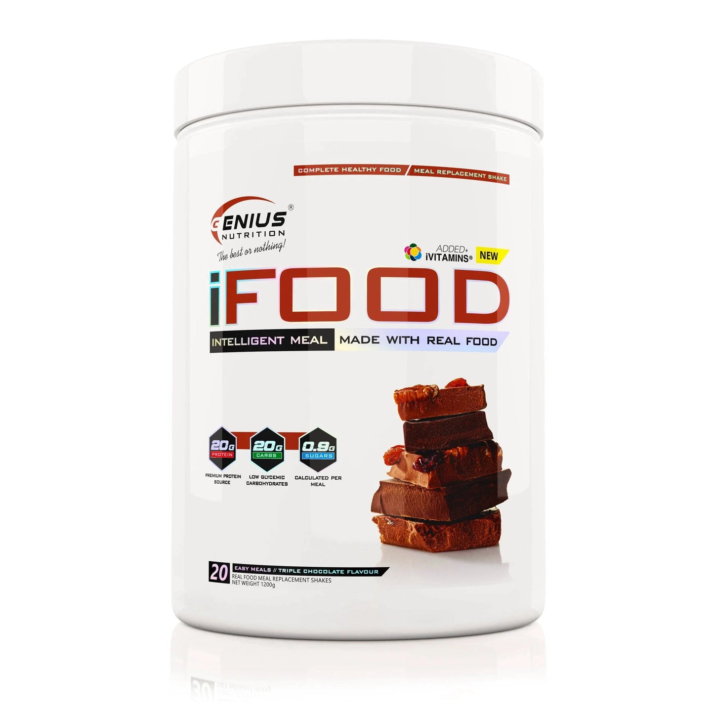 IFOOD 1200g/20serv, Genius Nutrition - GREEN LIFE CYPRUS