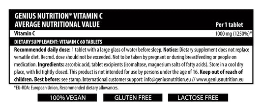 VITAMIN C 60 tabs/60 serv - GREEN LIFE CYPRUS