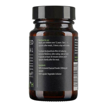 Kiki Health, Activated Charcoal, 50 Vegicaps - GREEN LIFE CYPRUS