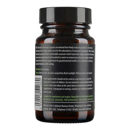 Kiki Health, Activated Charcoal, 50 Vegicaps - GREEN LIFE CYPRUS
