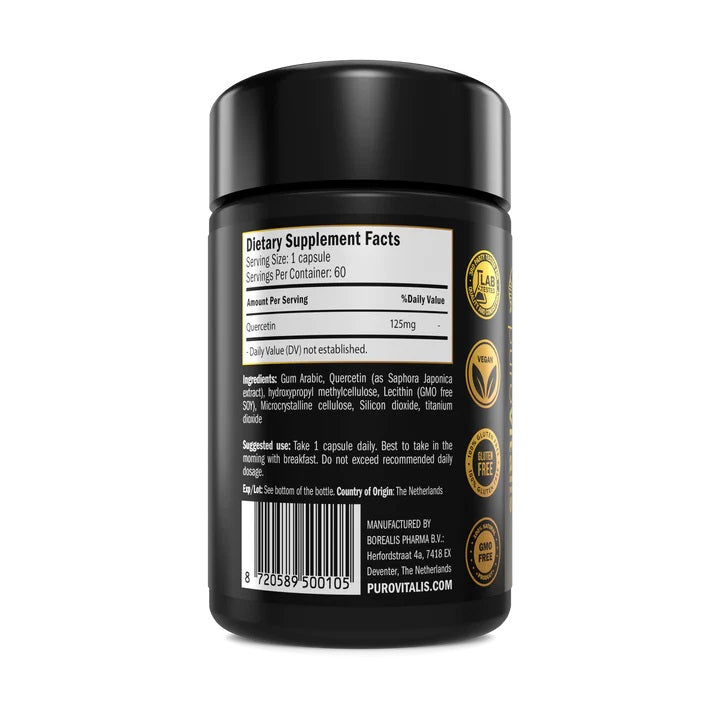 Liposomal Quercetin, 30 Vegan Capsules- Purovitalis - GREEN LIFE CYPRUS