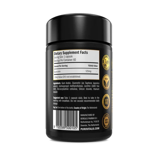 Liposomal Quercetin, 30 Vegan Capsules- Purovitalis - GREEN LIFE CYPRUS