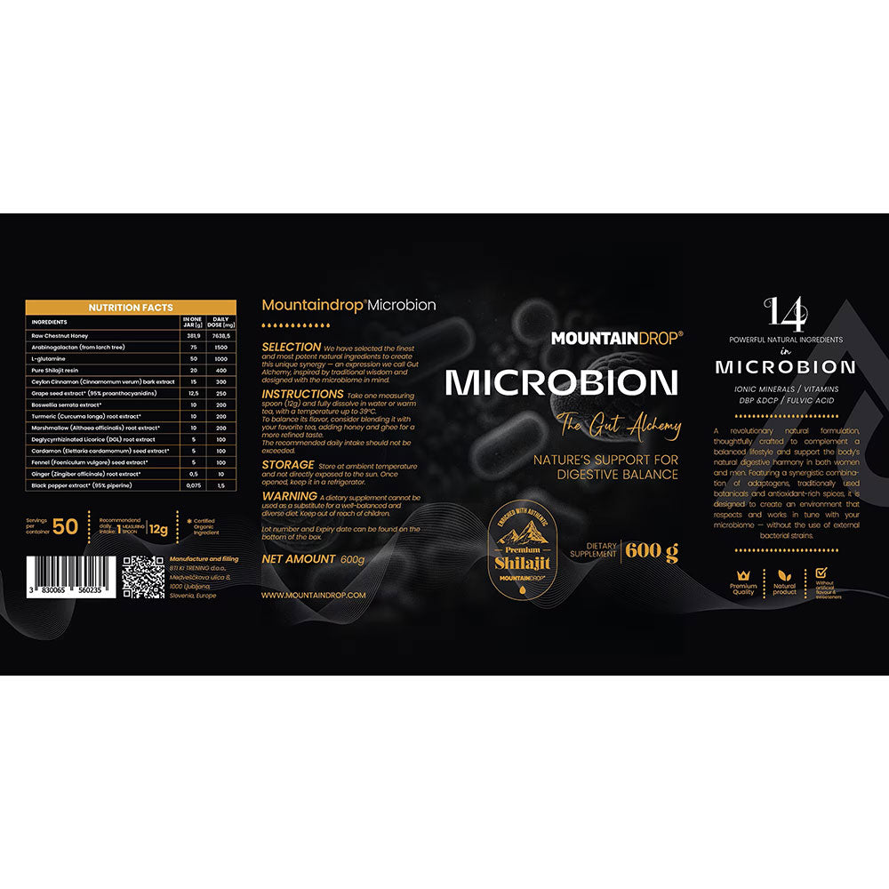 MountainDrop MICROBION, Natural Blend for Gut Alchemy, 600g - GREEN LIFE CYPRUS