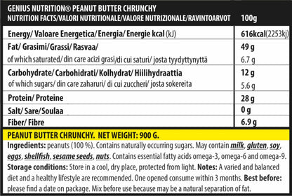 PEANUT BUTTER FITNESS 900g, Genius Nutrition - GREEN LIFE CYPRUS