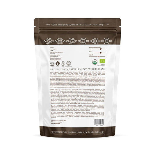 Rå Hygge, BIO Chaga Mushroom Coffee, Whole Beans, 227g - GREEN LIFE CYPRUS