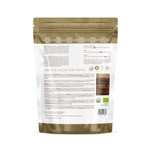 Rå Hygge, BIO Lions Mane Mushroom Coffee, Filter Ground, 227g - GREEN LIFE CYPRUS