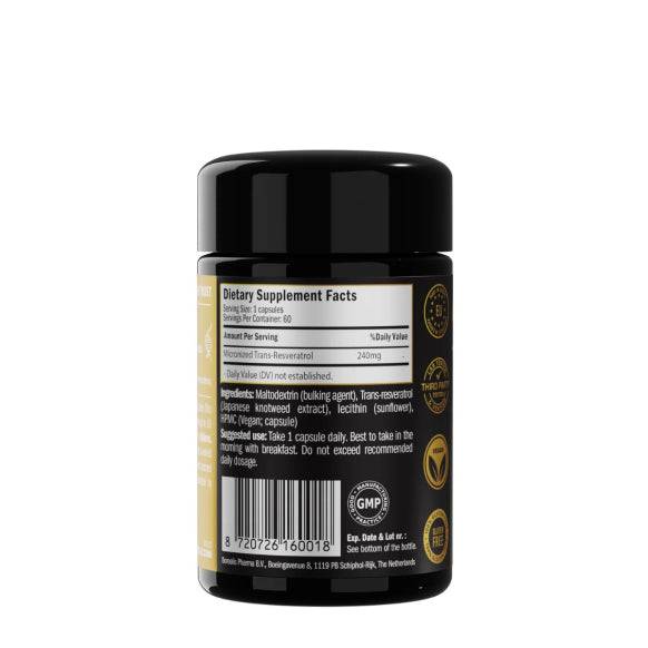 Liposomal Trans-Resveratrol 240mg, 60 Vegan Capsules - Purovitalis - GREEN LIFE CYPRUS