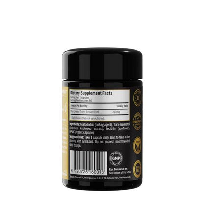 Liposomal Trans-Resveratrol 240mg, 60 Vegan Capsules - Purovitalis - GREEN LIFE CYPRUS