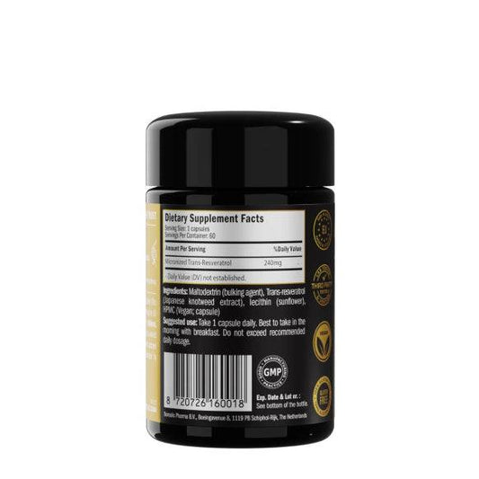 Liposomal Trans-Resveratrol 240mg, 60 Vegan Capsules - Purovitalis - GREEN LIFE CYPRUS