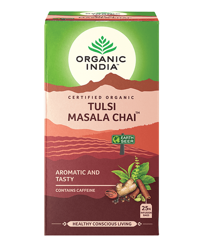 Organic India, BIO Tulsi Masala Chai Tea , 25 Infusion Bags - GREEN LIFE CYPRUS
